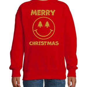 Bellatio Decorations - Kersttrui - Rood - Katoenmix - Merry Christmas