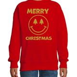 Bellatio Decorations - Kersttrui - Rood - Katoenmix - Merry Christmas