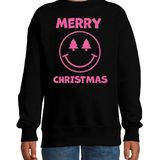 Bellatio - Merry Christmas - Sweater - Zwart - Katoenmix