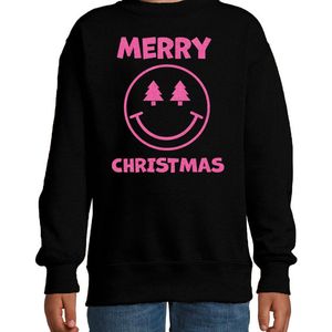 Bellatio - Merry Christmas - Sweater - Zwart - Katoenmix
