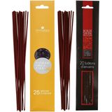 Atmosphera Wierook stokjes - set van 2 geuren - Sandelhout en Oosters Vanille - 25 cm - Ontspanning