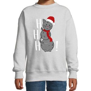 Bellatio Decorations - Kersttrui - Grijs - Katoen/Polyester