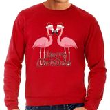 Bellatio Decorations - Foute Kersttrui - Rood - Katoen/Polyester