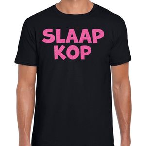 Bellatio Decorations - Slaap Kop - T-shirt - Zwart - 100% Katoen