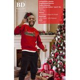 Bellatio Decorations - Foute Kersttrui - Rood - Katoen/Polyester