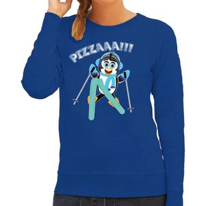 Bellatio Decorations - Apres Ski Sweater - Blauw - Dames - Pizzaaa