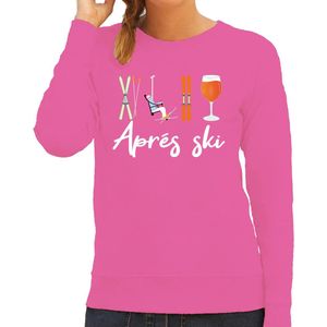 Bellatio Decorations - Apres Ski Sweater - Roze - Wintersport