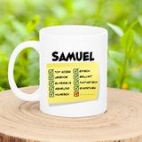 Bellatio Decorations Naam mok Samuel - top gozer - 300ml - cadeau beker