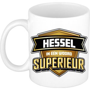 Bellatio Decorations Naam mok Hessel - superieur - 30cl - kado beker