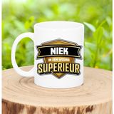 Bellatio Decorations Naam mok Niek - superieur - 30cl - kado beker