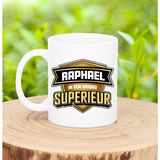 Bellatio Decorations Naam mok Raphael - superieur - 30cl - kado beker
