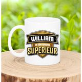 Bellatio Decorations Naam mok William - superieur - 30cl - kado beker