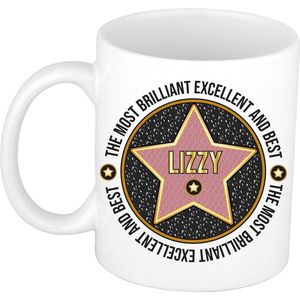 Bellatio Decorations Naam mok Lizzy - most briljant - cadeau beker