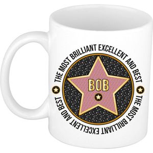 Bellatio Decorations Naam mok Bob - most briljant - cadeau beker