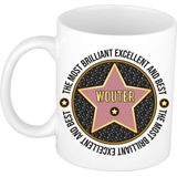 Bellatio Decorations Naam mok Wouter - most briljant - cadeau beker