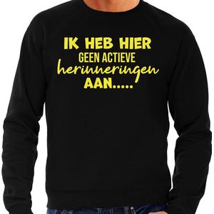 Bellatio - Apres Ski Sweater - Zwart - Glitter Geel
