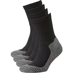 Apollo - Wandelsokken - Zwart - Outdoor - Coolmax - 4x Paar
