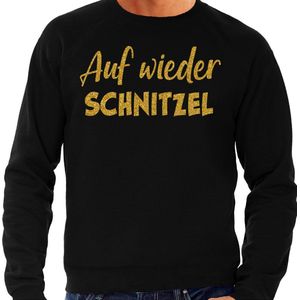 Bellatio Decorations - Apres Ski Sweater - Zwart - Glitter Goud - Wintersport