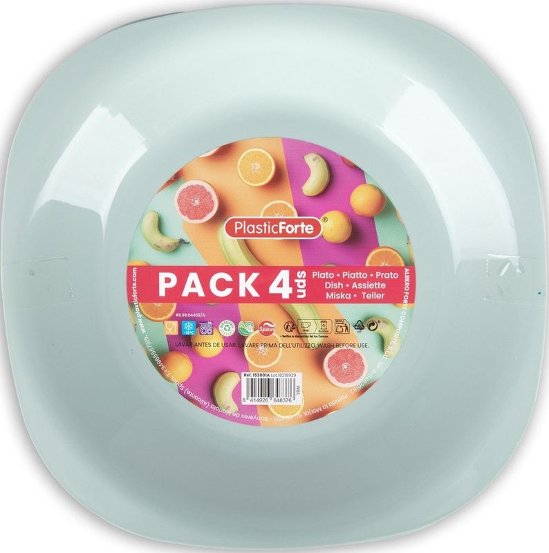 Borden - Set van 6 - Wit - Porselein