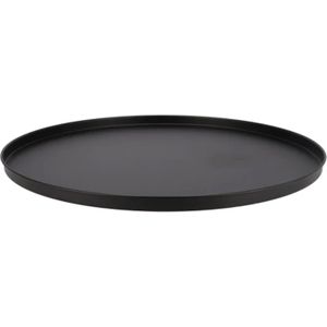DK Design - Onderbord - Decoratie Dienblad - Zwart - Metaal - Rond