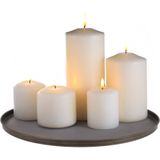 DK Design - Onderbord/Kaarsenbord - Metaal - Mat Brons - 36 x 2 cm - Rond