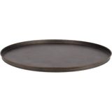 DK Design - Onderbord/Kaarsenbord - Metaal - Mat Brons - 36 x 2 cm - Rond