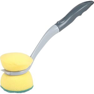 Urban Living - Afwasborstel - Grijs - Kunststof - Ophang Lus