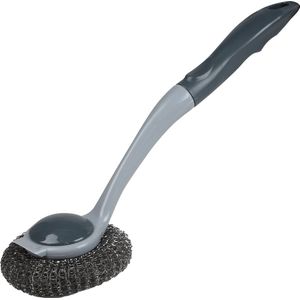 Afwasborstel - Grijs - Kunststof - Met Ophang Lus