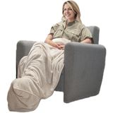 Woondeken - Wit - Fleece - Zakvorm