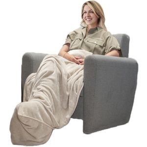 Woondeken - Wit - Fleece - Zakvorm