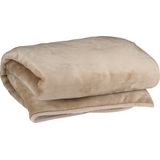 Voetendeken - Bruin - Plaid - 155 x 135 cm - Warm en Knus