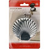 Gerimport - Handspiegel - Zilver - Dubbelzijdig - 7 x 6.5 cm