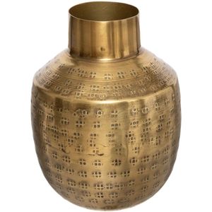 Atmosphera - Emperor - Bloemenvaas - Goud - Metaal - D10 x H15 cm