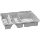 5Five Afdruiprek - Lichtgrijs - Kunststof - Inclusief Lekbak