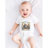 Bellatio Decorations - Baby Rompertje - Wit - Welkom Kleintje - Olifantje