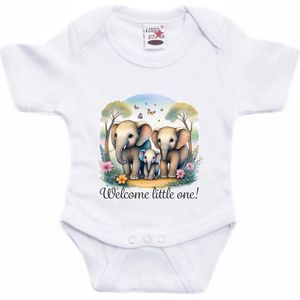 Bellatio Decorations - Baby Rompertje - Wit - 100% Katoen