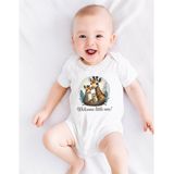 Bellatio Decorations - Baby Rompertje - Wit - 100% Katoen - 240 Grams