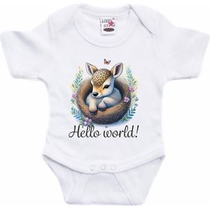 Bellatio Decorations - Baby Rompertje - Wit - 100% Katoen