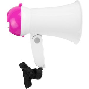 Megafoon - Klein Model - Roze - Kunststof - Met Sirene en Opnamefunctie
