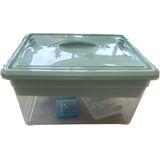 Plasticforte - Naaidoos - Groen - 12L - 34 x 27 x 18 cm - Met Vakverdeling Tray