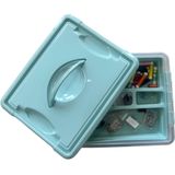 Plasticforte - Naaidoos - Groen - 12L - 34 x 27 x 18 cm - Met Vakverdeling Tray