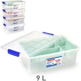 Opbergbox - Bruin - Kunststof - Inhoud 9L