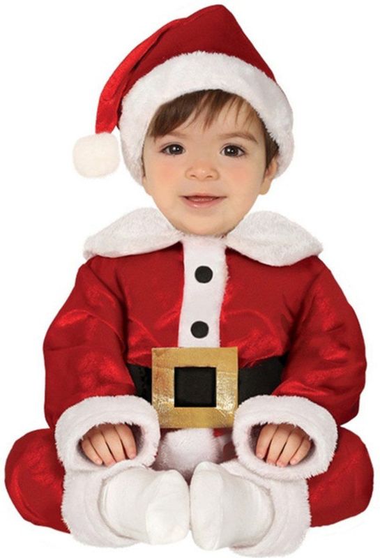 Fiestas Guirca - Kerstman Kostuum - Rood - 3-delig - Polyester