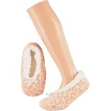 Apollo - Ballerina - Pantoffels - Roze - Dierenprint - Luipaard