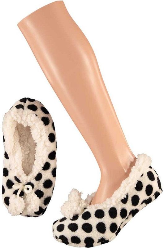 Apollo - Ballerina Sloffen - Zwart/Wit - Kinderen