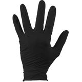 Nitril Wegwerphandschoenen - Zwart - 100x Stuks - Anti-bacterieel