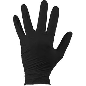 Nitril Wegwerphandschoenen - Zwart - 100x Stuks - Anti-bacterieel
