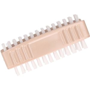 Nagelborstel - Beige - Dubbelzijdig - Persoonlijke Verzorging - Kunststof - 8 cm