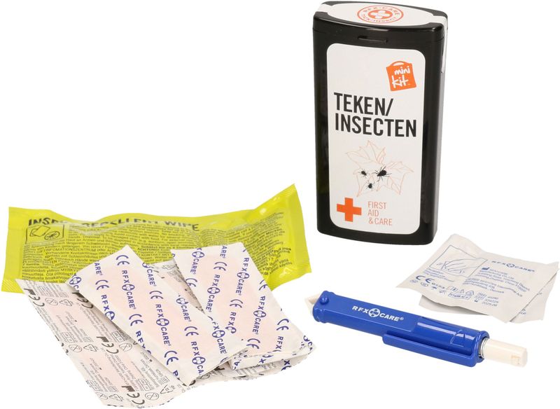 Tekentangen - Zwart - Teken Verwijder Minikit/Set - Inclusief Insectwerend Doekje en Reinigingsdoekjes