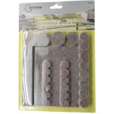 Benson - Anti Krasvilt - Grijs - 80 Delige Set - Viltglijders - Meubelbeschermers